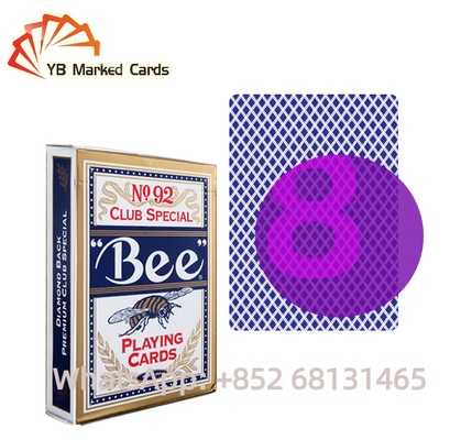 UV Ink Bee Poker Görünmez Oyun Kartları Fırça Kağıdı Filtresi Kamera İşaretleri