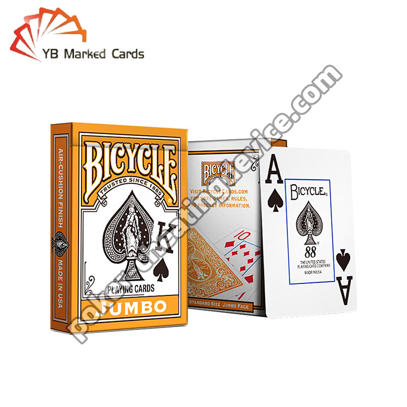 Bisiklet Kartları Klasik Turuncu Poker Hile Kontak Lensleri