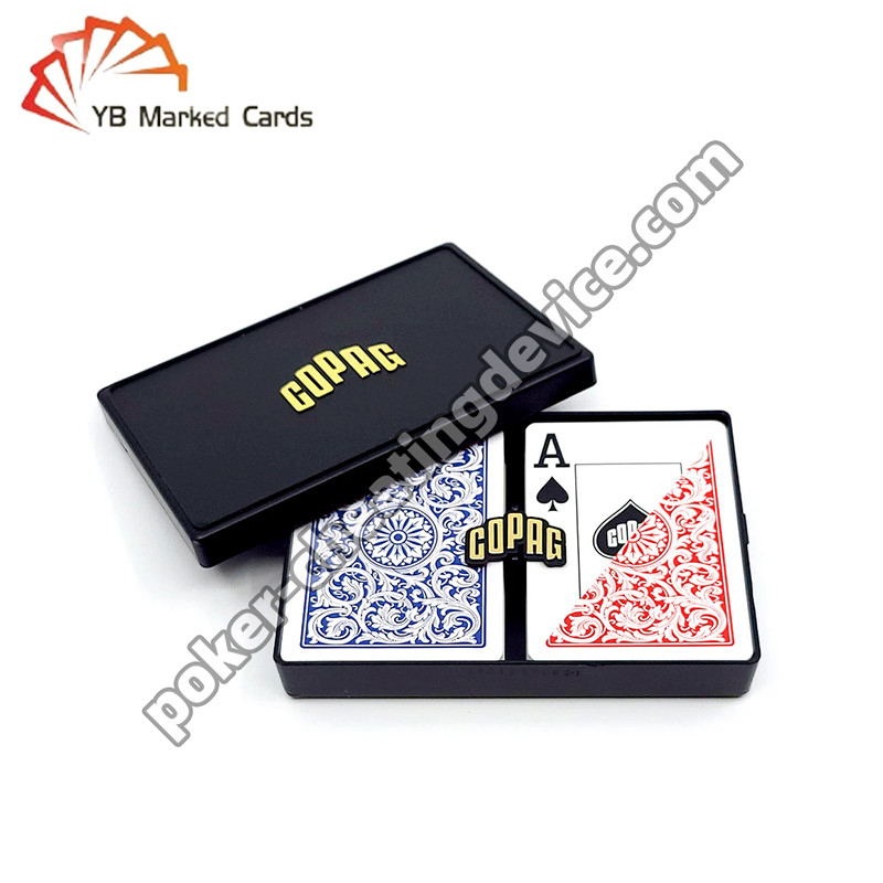 Copag 1546 100% Plastik Poker Barkod İşaretli Güverteler Mavi / Kırmızı Güverte Setleri
