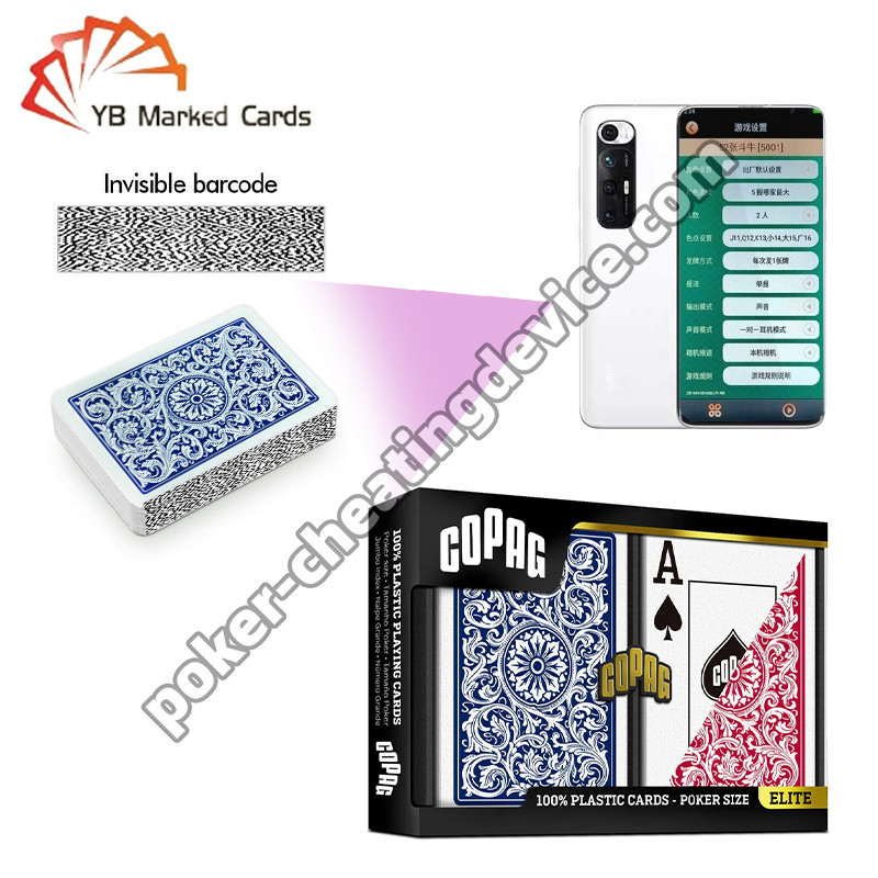 Copag 1546 100% Plastik Poker Barkod İşaretli Güverteler Mavi / Kırmızı Güverte Setleri