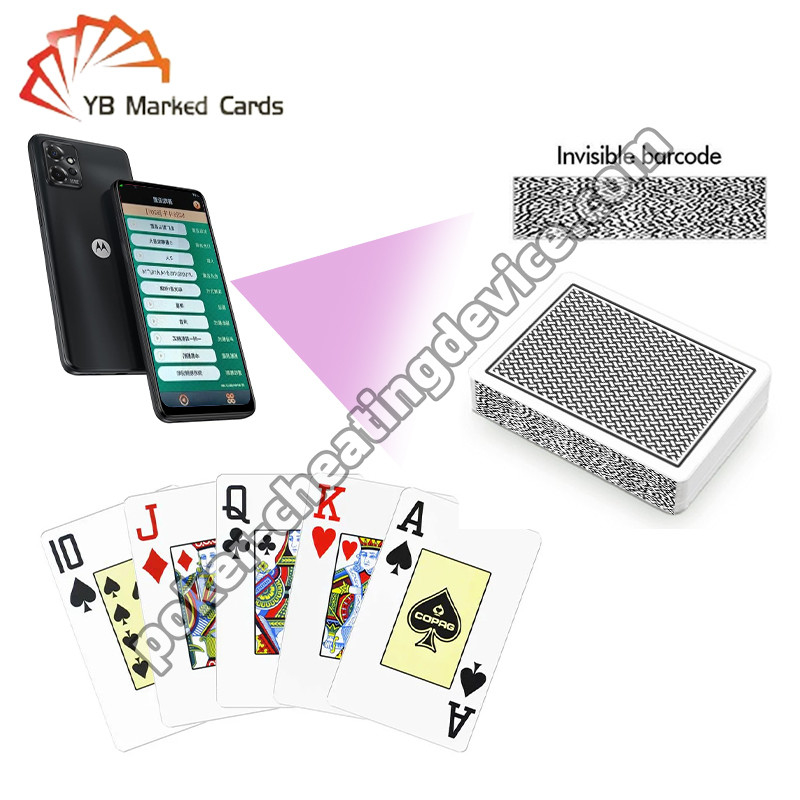 Copag Texas Hold'Em 100% Plastik Poker Analizörü İşaretli Kartlar Siyah Tek Deck