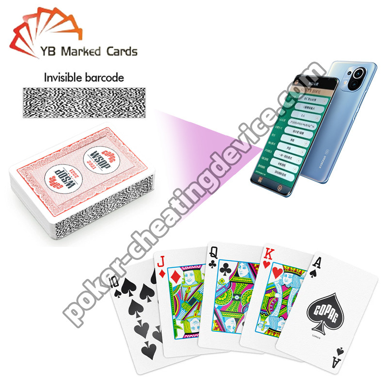 Copag 2021 WSOP 100% Plastik UV Barkod İşaretli Oyun Kartları Tek Deck Kırmızı