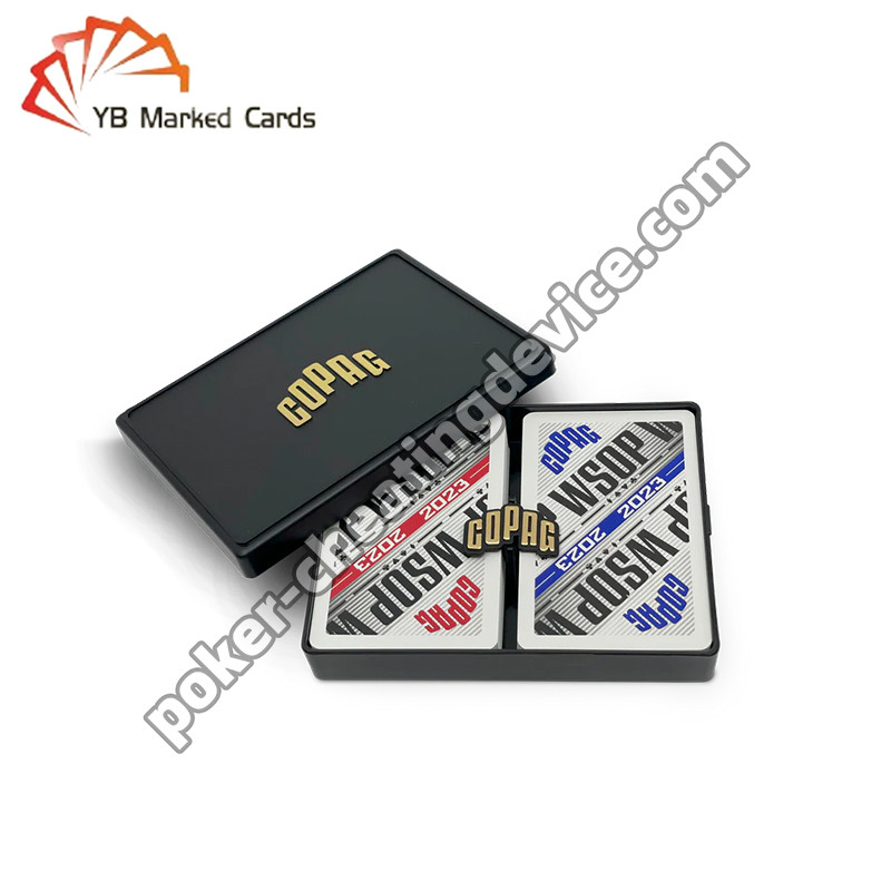 Copag WSOP 2023 Retro Tasarım Uv İşaretli Oyun Kartları Mavi / Kırmızı Deck Set