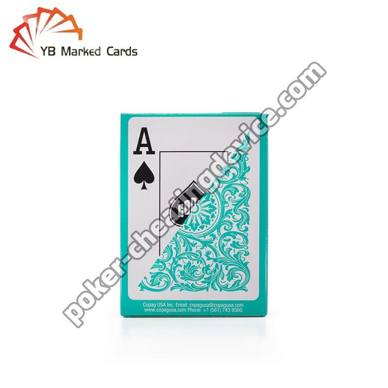 Copag Elite Parlak Mürekkep İşaret Kartları Poker'da Aldatmak İçin Yeşil Tek Deck