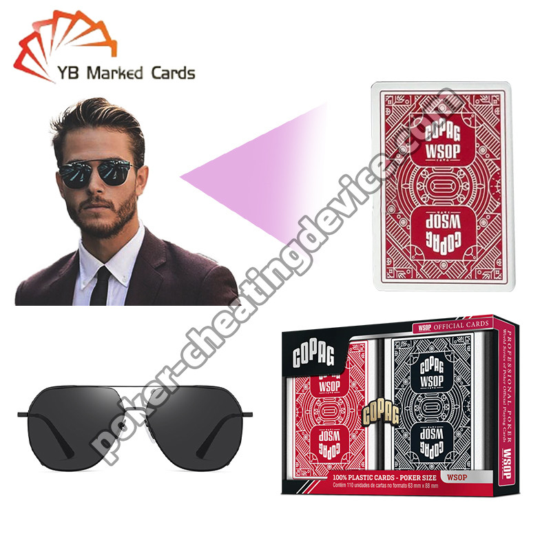 Görünmez Mürekkep Marked Poker Deck için Kızılötesi Kontakt Lensleri Görünmeyenleri Gör