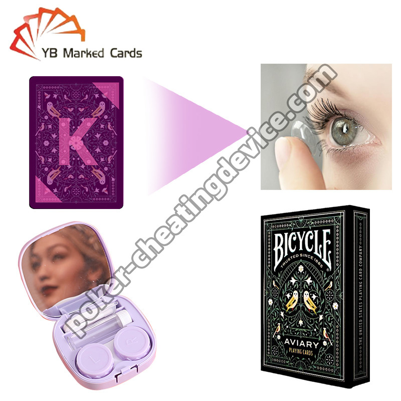 Görünmez mürekkep kartları için UV ışığı kontakt lensleri Profesyonel gibi hile poker