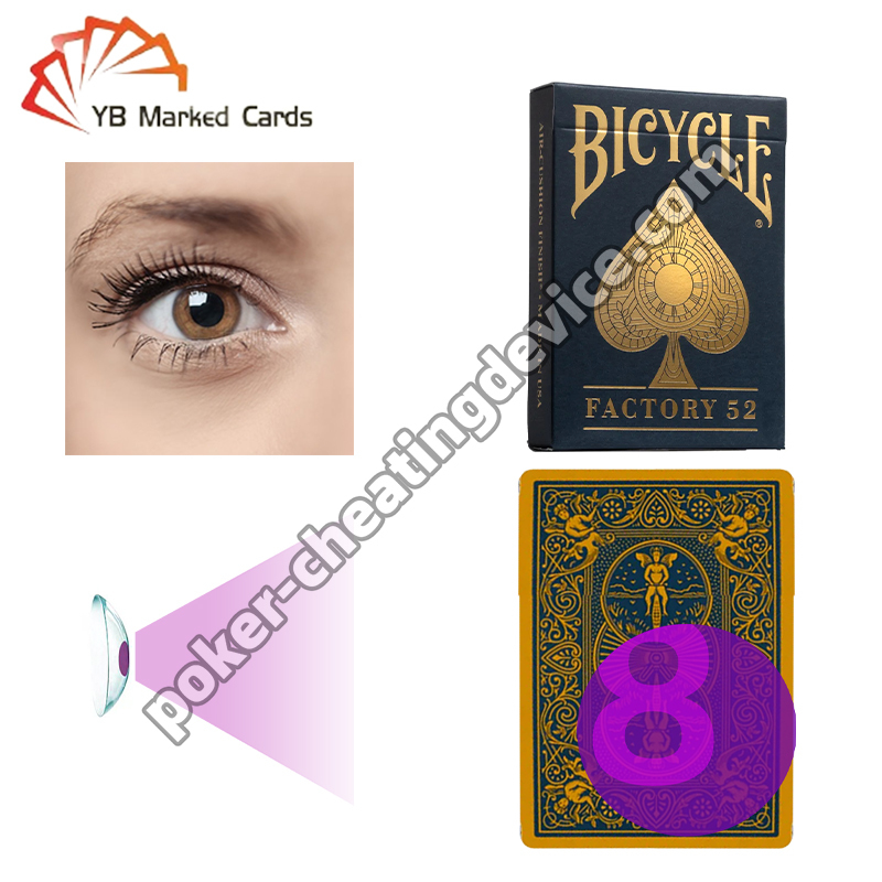Bisiklet Fabrikası 52 Kızılötesi İşaretli Oyun Kartları Üstün Poker Avantajı