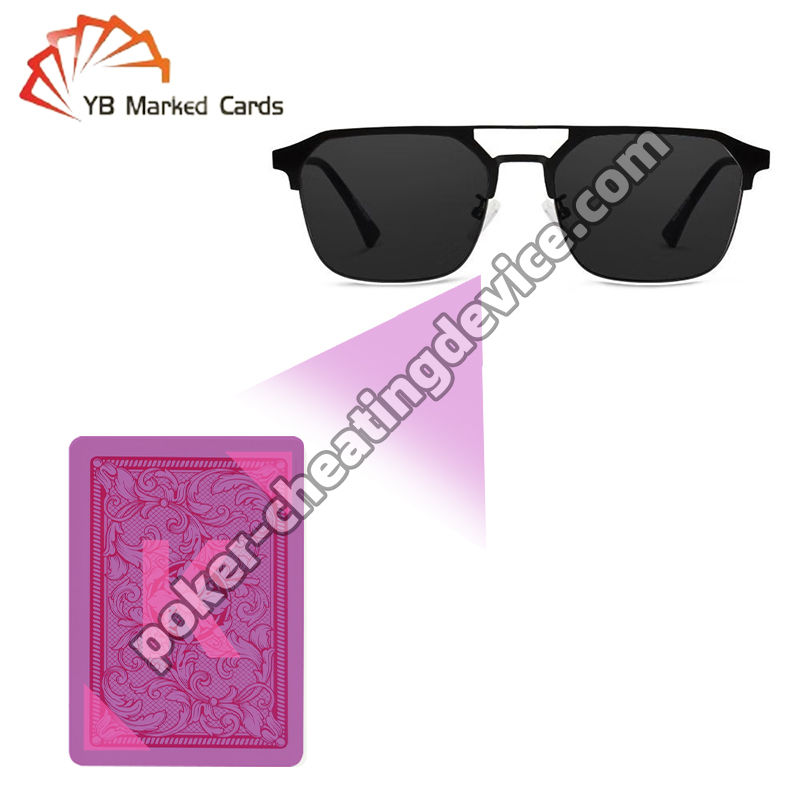 Anlık algılama, tüm kızılötesi işaretli kartlar için tespit edilemez tasarımlı poker hile gözlükleri