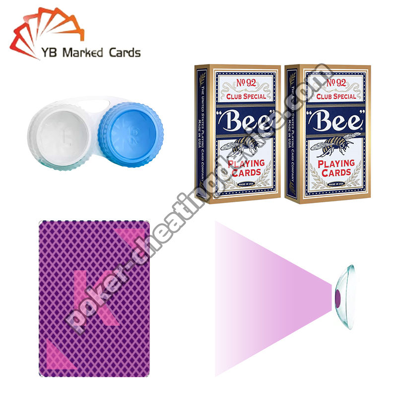 Poker oyunları için 1 yıllık geçerliliği olan kızılötesi etkinleştirilmiş X ışını kontakt lensleri