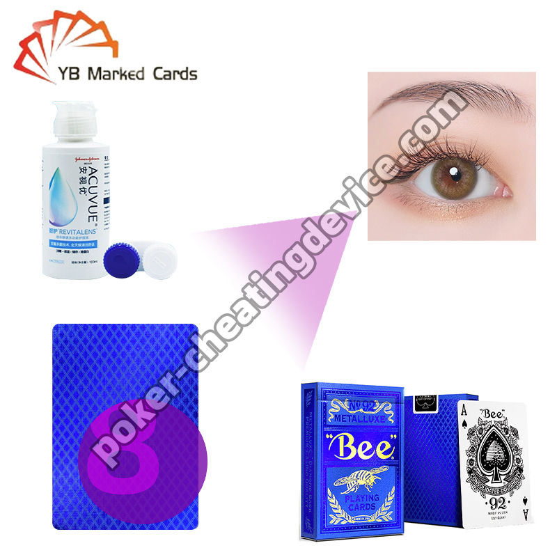 Poker numaraları için % 50'den fazla su içeriği ve 4-12 mm'lik öğrenci çapı olan gelişmiş kızılötesi kontakt lensler