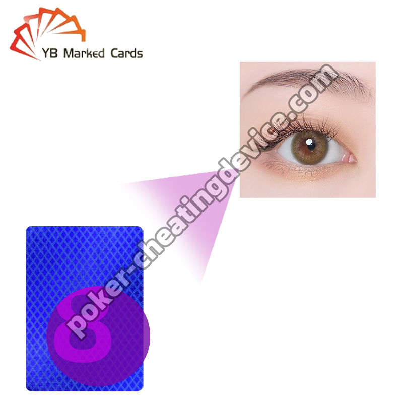 Poker numaraları için % 50'den fazla su içeriği ve 4-12 mm'lik öğrenci çapı olan gelişmiş kızılötesi kontakt lensler