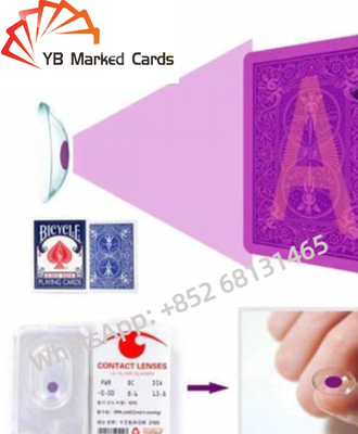 6mm Hassas UV Görünmez Mürekkep Kontakt Lensler İşaretli Kartlar 4mm
