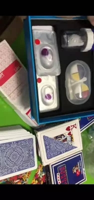11mm X Işını Mavi Göz Kontakt Lensler Oyun Kartları Polymacon 14.5mm