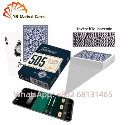 Kablosuz Poker Analiz Cihazı Tek Deste Tarama Fournier 505 Oyun Kartları