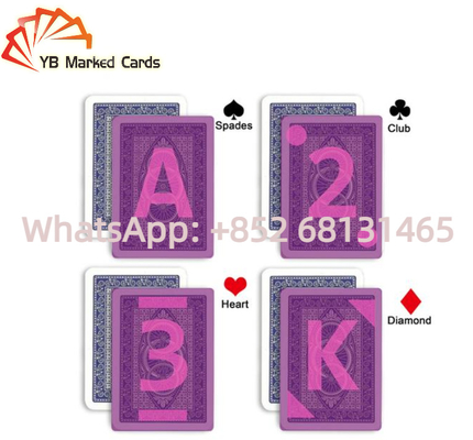 Modiano Adjara Görünmez Oyun Kartları Poker Hileleri İçin %100 Plastik Jumbo İndeksi