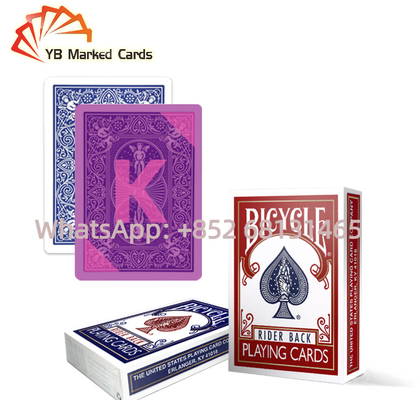 PVC Görünmez Mürekkep Oyun Kartları 0.30mm Kalınlık Tally Ho Oyun Kartları Altın Poker