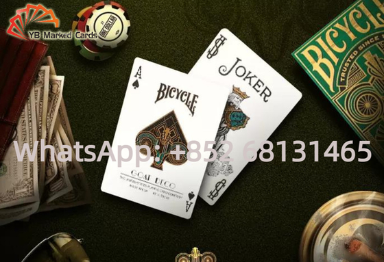Poker Bisiklet Keçi Deco Hile Oyun Kağıtları Yeşil Görünmez İşaretli Mürekkep