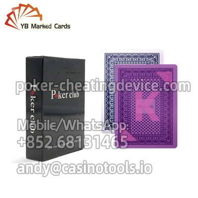 Poker Hile Cihazları İçin Copag Poker Club Kızılötesi İşaretli Oyun Kartları
