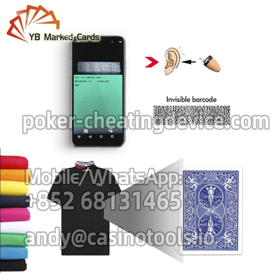 Siyah T - Barkod İşaretli Güverte İçin Gömlek Yüksek Hızlı Poker Tarama Kamerası