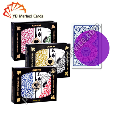 Copag 1546 Kızılötesi Kontakt Lensler Poker Kartları Sihir gösterisi için Düzenli Dizin