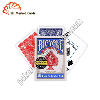 Bisiklet Standart Barkod İşaretlenmiş Poker Kartları Poker Analizçisi için