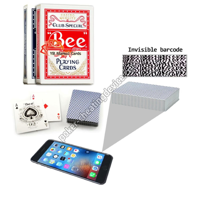 Bee Barcode Poker Cheat Poker Analiz cihazları için İşaretlenmiş Kart