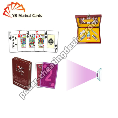 Copag Pokerstars Kızılötesi Kontakt Lensleri için Görünmez Mürekkep İşaretli Kartlar