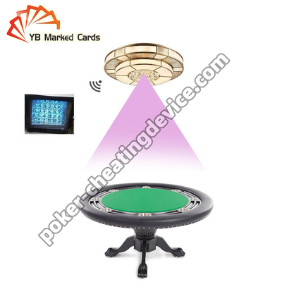 Hile numaraları için gizli tavan lambası poker tarama kamerası