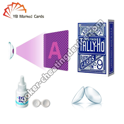 UV Okuyucu Kontakt Lensler HEMA Casus Görünmez Oyun Kartları Kontakt Lensler