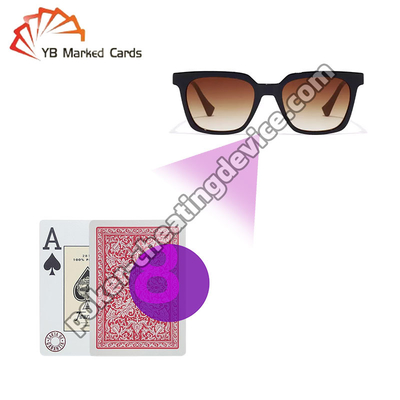 Poker Oyuncuları İçin Kart Oyunu Gözlükleri İşaretli Kartları Ve Görünmez Mürekkebi Fark Ediyor
