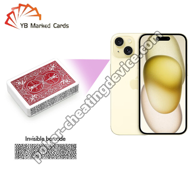 Doğru oyun sonuçları için CVK 600 iPhone 15 Barcode Poker Kart Analizörü