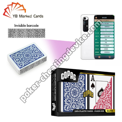 Copag 1546 100% Plastik Poker Barkod İşaretli Güverteler Mavi / Kırmızı Güverte Setleri