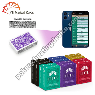 Copag Elite 100% Plastik Barkod İşaretli Poker Kartları Standart Boyut Jumbo Endeksi