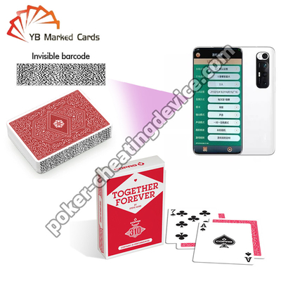 Copag 310 Barkod Tarayıcısı Oyun Kartları Kırmızı Tek Deck