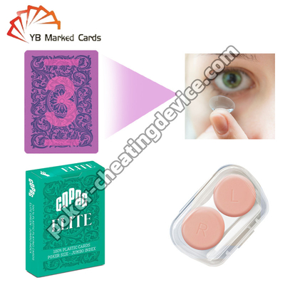 Fark edilmeyen UV / IR kontakt lensleri işaretli kartları anında okuyor