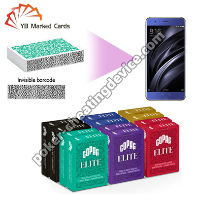 Copag Elite Barkodlu Poker Kartları Jumbo İndeks Değeri 12'li Paket Görünmez Barkod İşaretleme