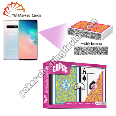 Copag Neoteric Barkod İşaretleme Kartları Jumbo İndeks Pembe / Sarı Çift Deste Seti
