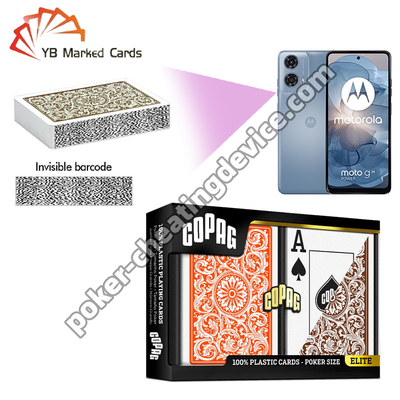 Copag 1546 Barcode Poker Jumbo Index Turuncu / Kahverengi Çift Deck Set