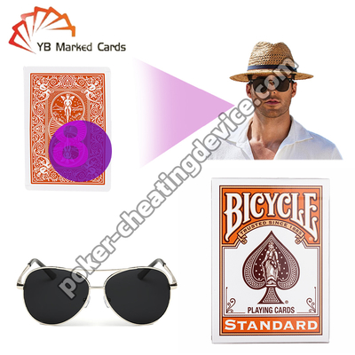 Bisiklet Kızılötesi Görünmez Mürekkeple Parlak İşaretli Poker Kartları