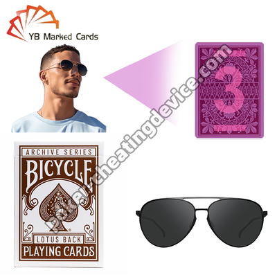 Bicycle Lotus Sırt 1891 Görünmez Mürekkep Poker Kartları
