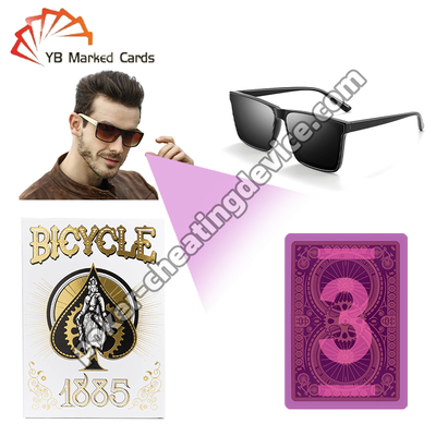 Bisiklet 1885 Yıldönümü IR Görünmez Mürekkeple İşaretli Poker Kartları