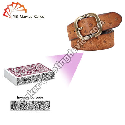Deri kemer barkodlu kartlar için gizli poker tarama kamerası