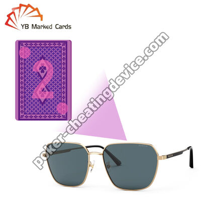 Kızılötesi İşaretli Kartlar İşaretli Poker Kartları İçin Güneş Gözlüğü