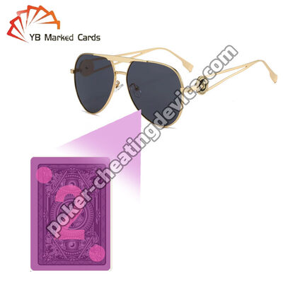 Kızılötesi işaretli kartlar için UV Perspektif Poker Gözlükleri