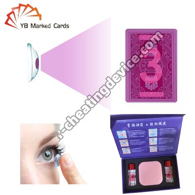 Görünmez Mürekkep Oyun Kartları İçin Poker Hile Kontakt Lensleri