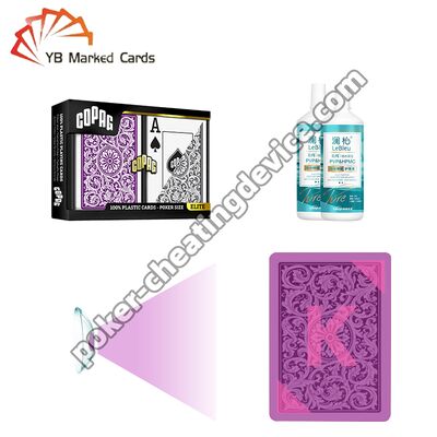 Profesyonel Poker Kontakt Lensleri Parlak Mürekkep İşaretli Kartlar İçin