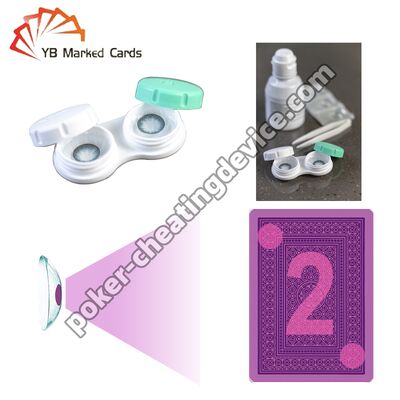 UV Görünmez Mürekkep Kontakt Lensleri ile İşaretli Kartları Görme