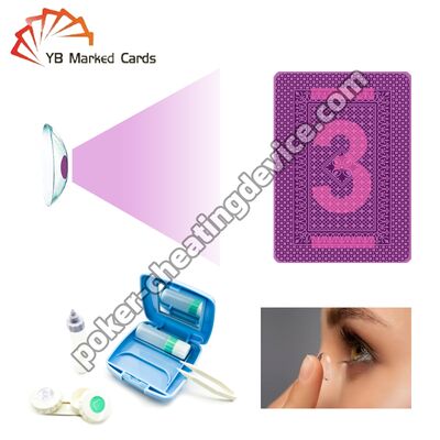 Oyun Kartlarını Görmek İçin İşaretli Poker Kartları Kontakt Lensleri